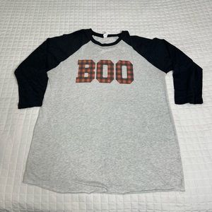 BOO Baseball Tee Large